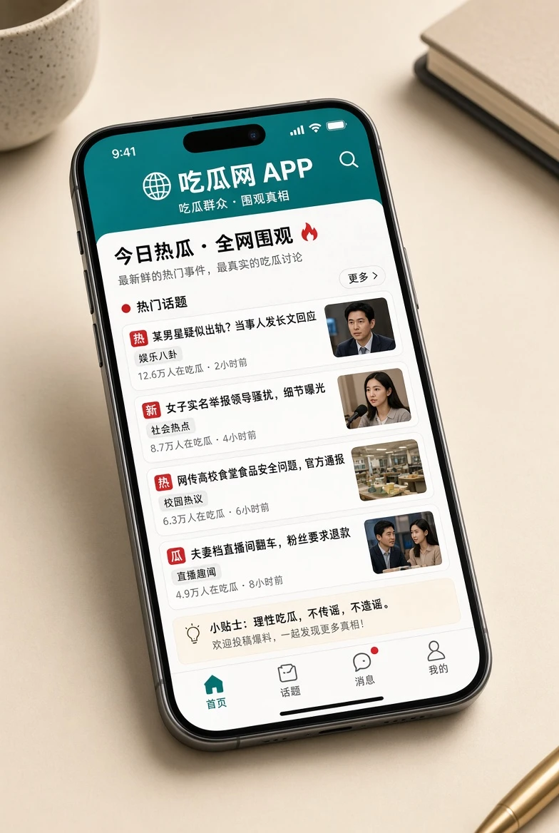 吃瓜网移动阅读示意配图